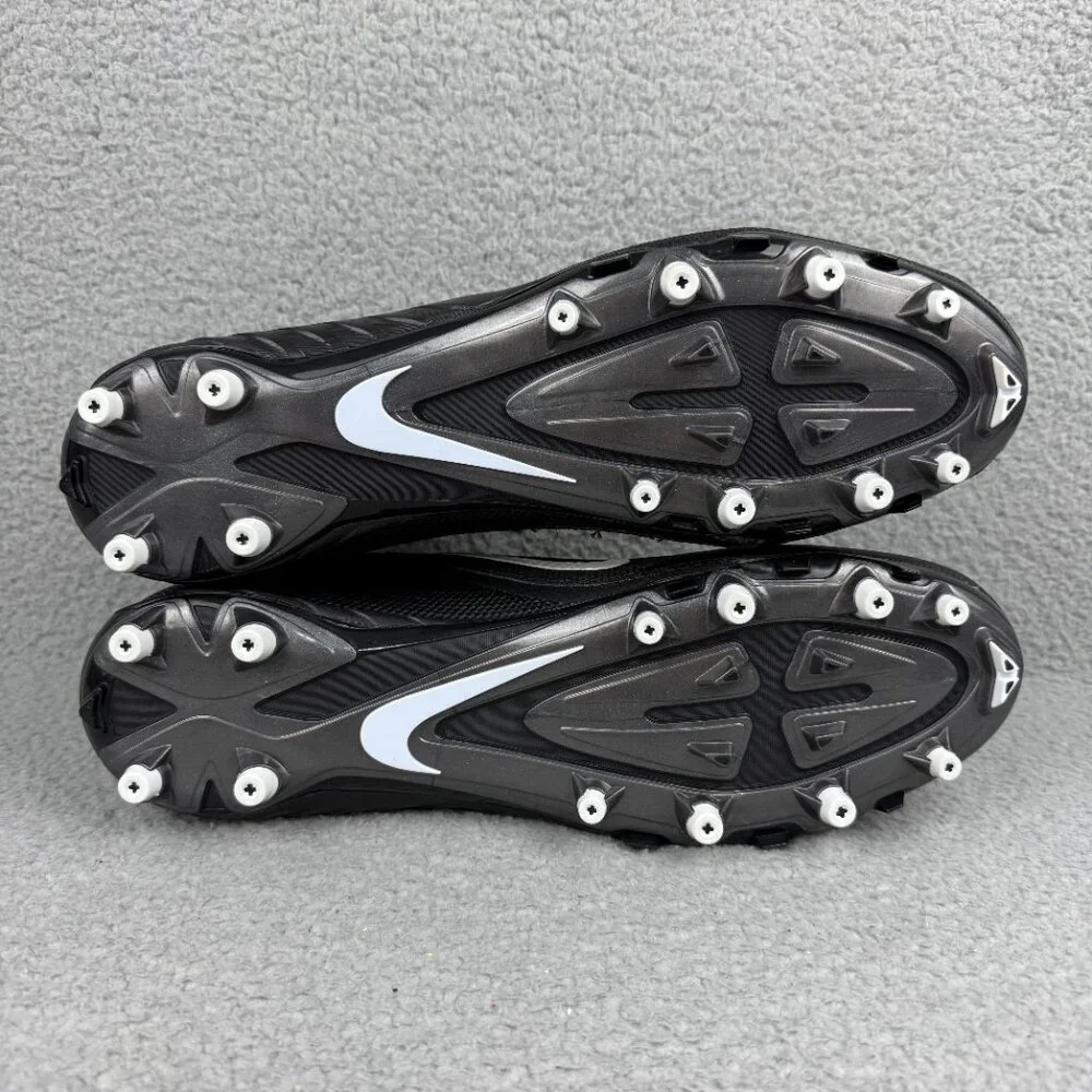 Nike Alpha Pro 2 3/4 TD Mens 15 Shoes Black White Mid D Football Cleats SAMPLE 2